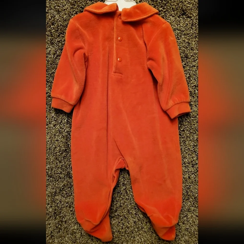 Talbots kids Vintage Fall Pumpkin one piece outfit 6 month - Picture 2 of 3